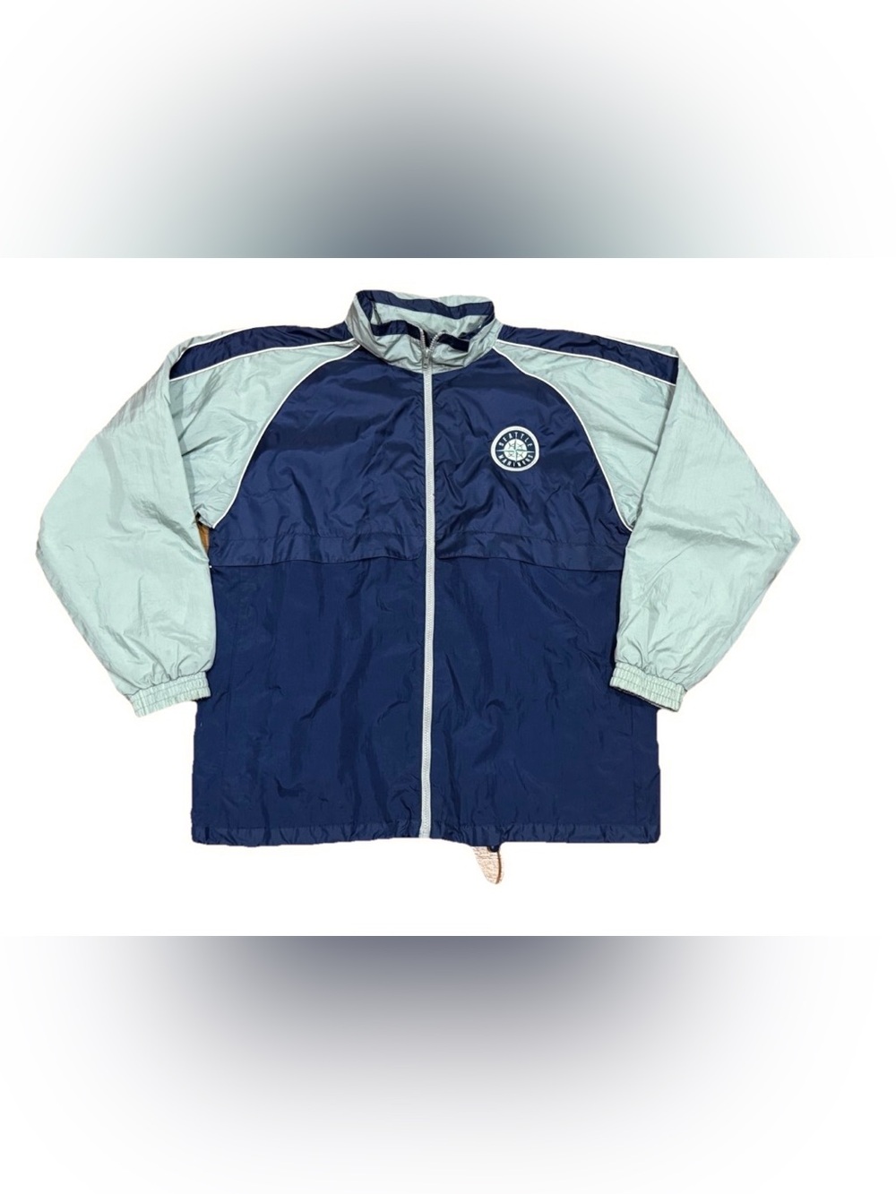 Vintage Seattle Mariners Baseball Windbreaker Jacket Mens Size Medium 2001 MLB